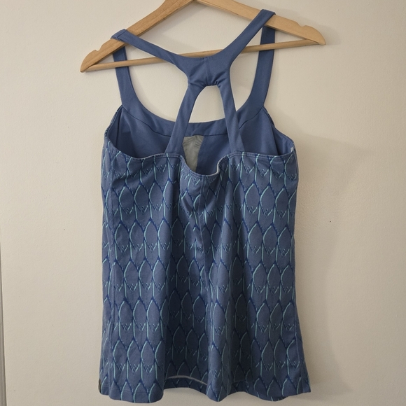 The North Face Blue Built In Bra Tank Top Size L - Picture 2 of 4